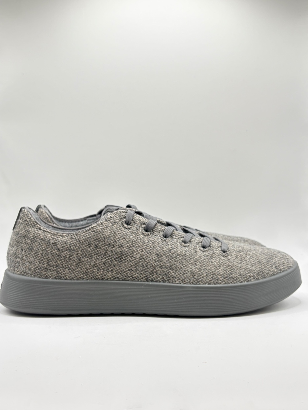 Allbirds Men’s Cruiser Tweed sneakers in Dark and Stormy Grey sole Size 14 New